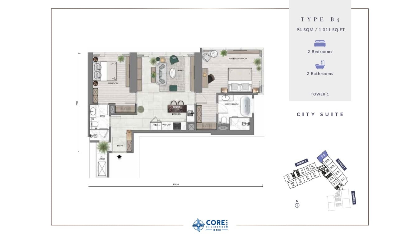 Core Residence Layout Plan